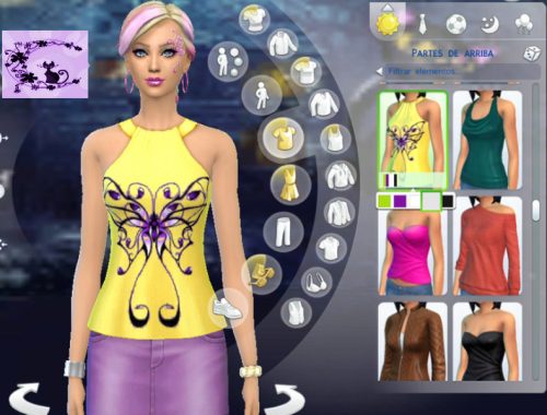 Top gold butterfly