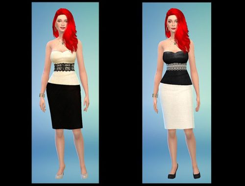Black & Beige Linen Business Set