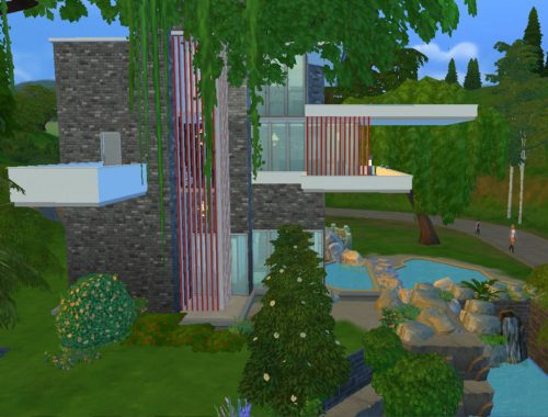 The Fallingwater house