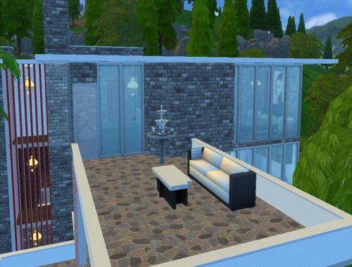 The Fallingwater house