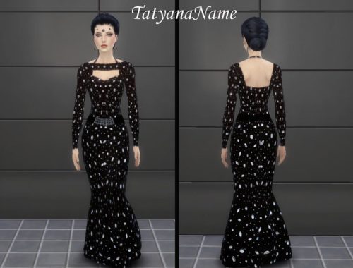 TatyanaName - Formal black gown