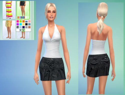 Set off 3miniskirts in black for female