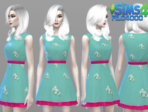 Mint Green Dress - Romantic Garden Style