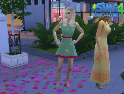 Mint Green Dress - Romantic Garden Style