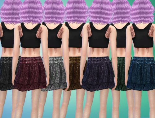 Echoehver Sparkle Mini Skirt