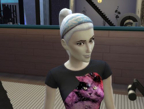 White Hair Recolor 3: City Living Style