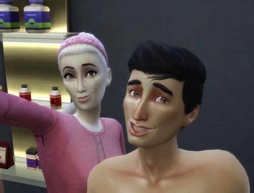 White Hair Recolor 3: City Living Style