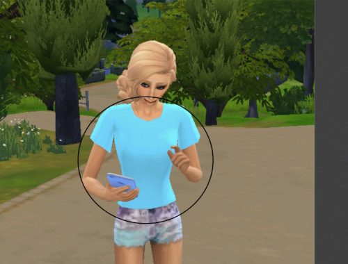 Colored Sims 4 Shirt v2 - Romantic Garden needed