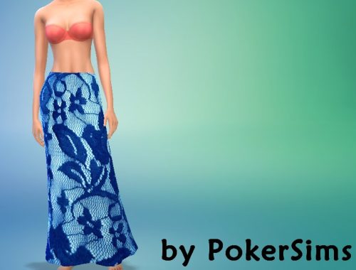 Long Flower Skirt