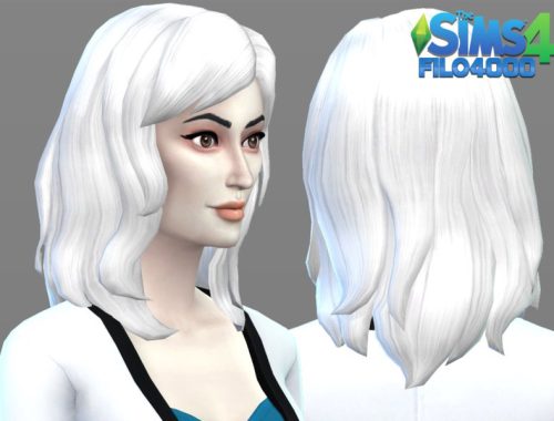 White Hair Recolor 17: Base Game Style