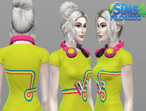 1980s Cool T-Shirt with Headphones - Get Together