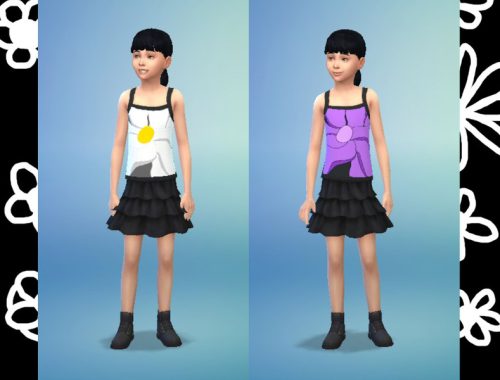 Girls Flower Tanks
