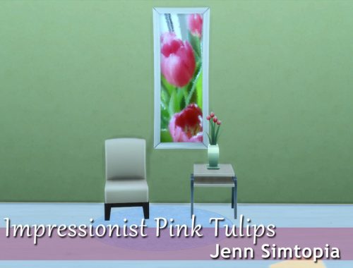 Impressionist Pink Tulips