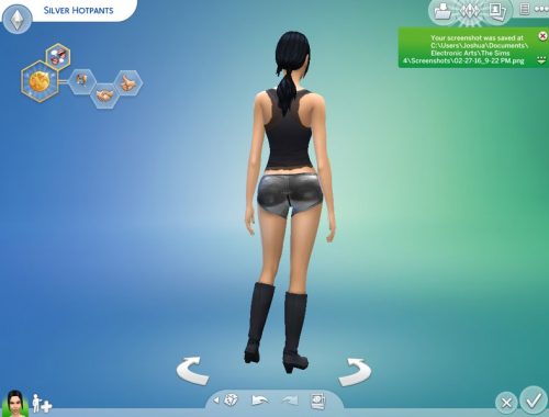 Silver Hotpants
