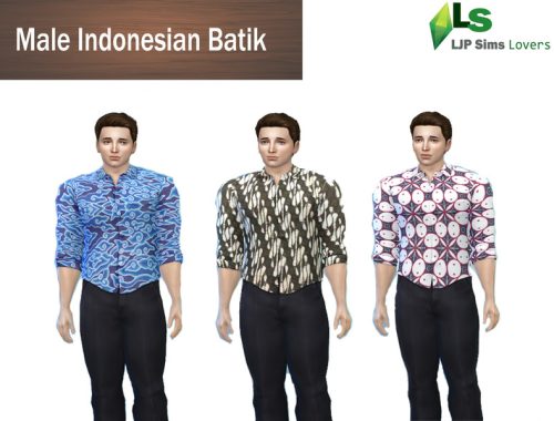 Male Indonesian Batik