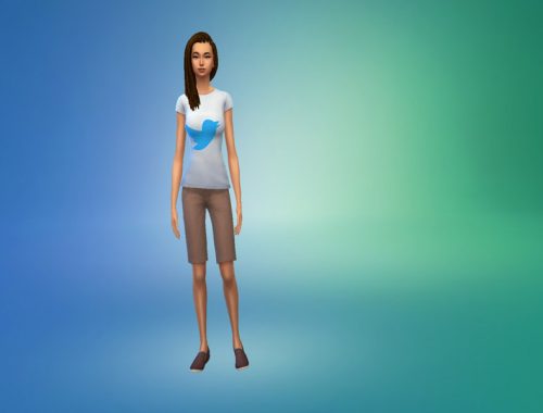 Facebook and Twitter logo shirt
