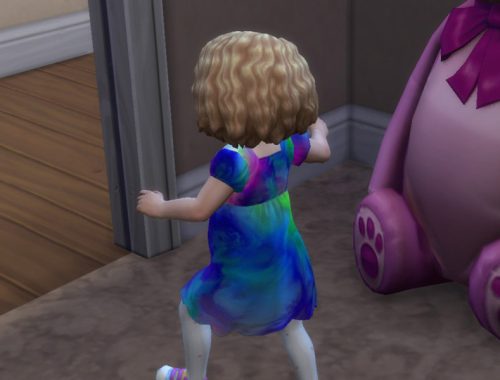 Toddler scalloped dress recolour