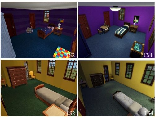 TS2 to TS4 Goth's family house NO CC