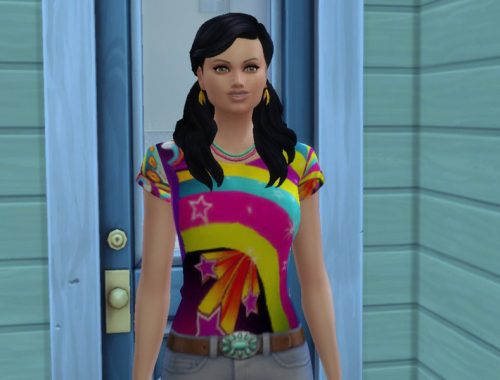 womans tucked tee
