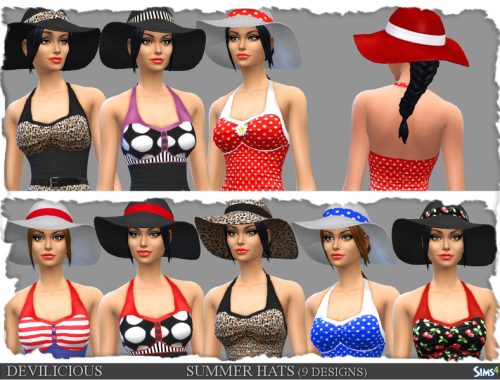 Vintage Swimsuits 12 Designs and Summer Hats