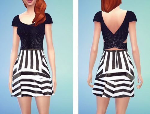 Black and White Dress