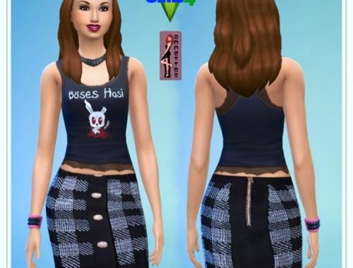 Black Top & Skirt