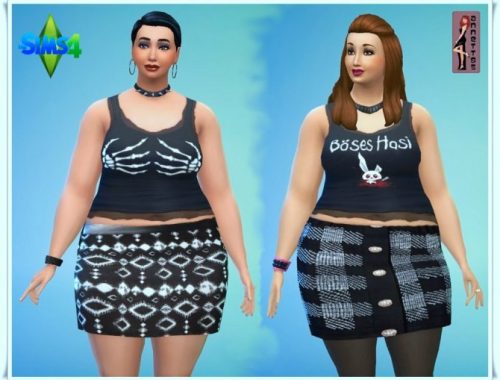 Black Top & Skirt
