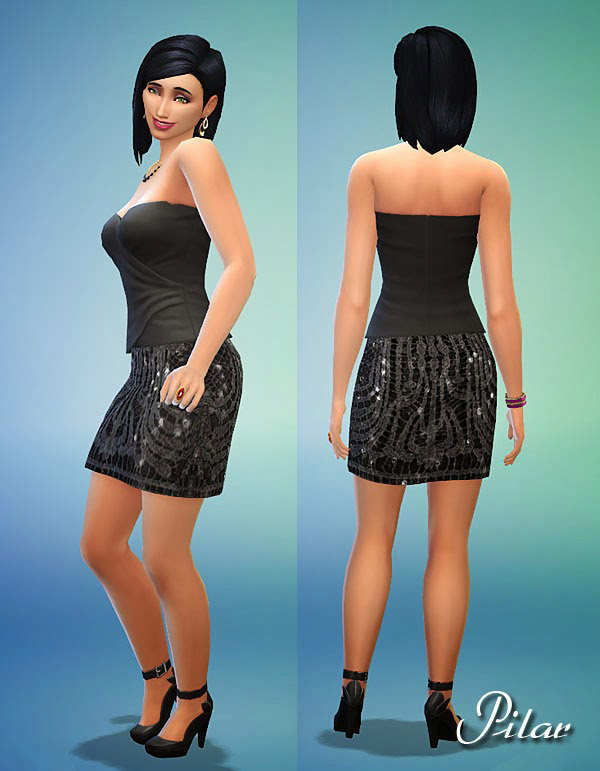 Two sequined skirts - The Sims 4 Catalog