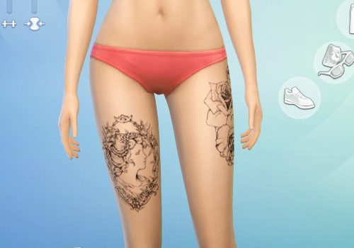 NON DEFAULT TATTOOS : TRIQUETRA, ROSES, CAMEO AND ROSES