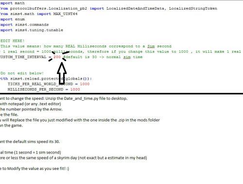 Time Speed Changer  Make the game Clock Run Slower MOD