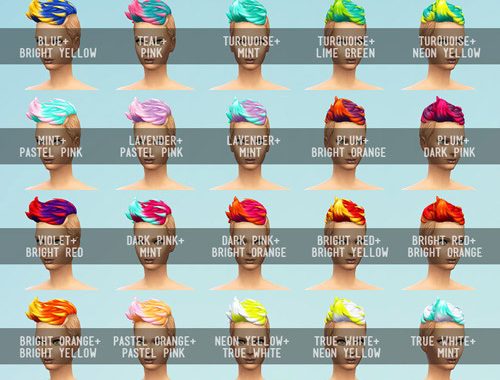 Multicoloured set 120 recolors