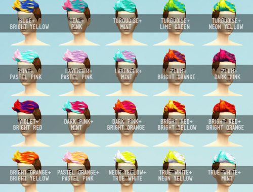 Multicoloured set 120 recolors