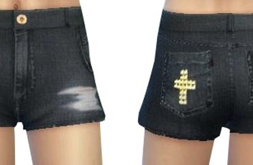 New denim shorts