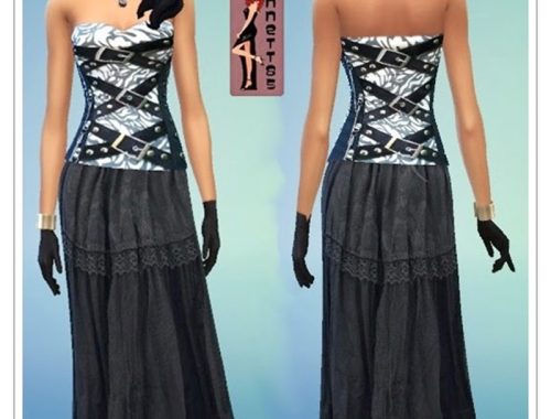 Gothic Corset & Skirt