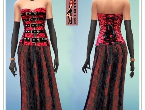 Gothic Corset & Skirt