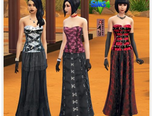 Gothic Corset & Skirt