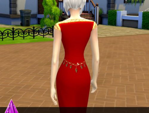 Red â Golden Dress