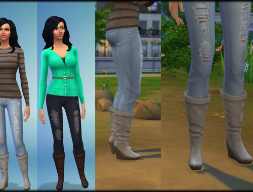 Calf Slouch Boots Edit