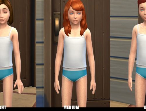 Face and body freckles