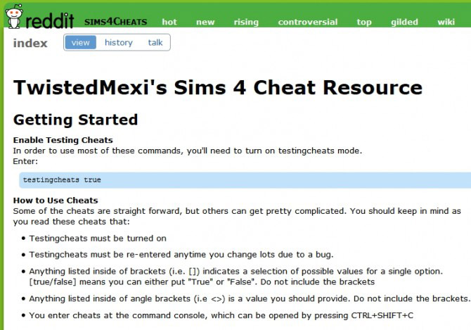 Extended Cheats - The Sims 4 Catalog
