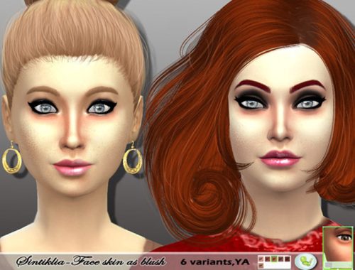 Face skin (blush)