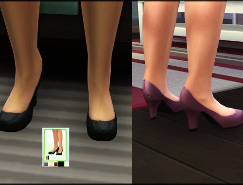 Maxis Pumps with Thicker Heel
