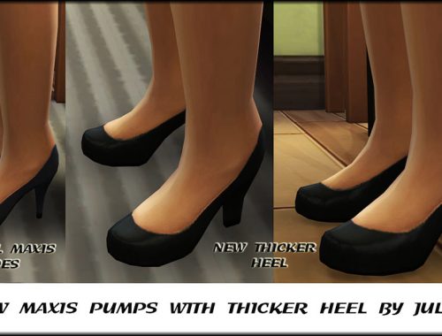 Maxis Pumps with Thicker Heel