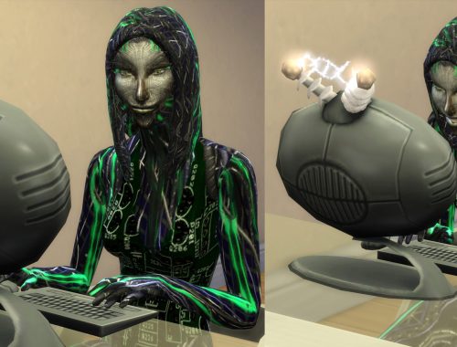 SHODAN from System Shock SCI FI sims model