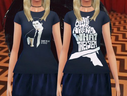 Twin Peaks T-shirts & Denim Shorts