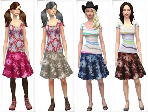 Shirts and skirts
