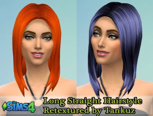Long Straight Hairstyle Retexture