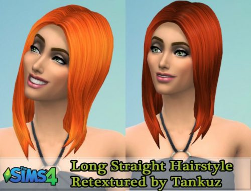 Long Straight Hairstyle Retexture