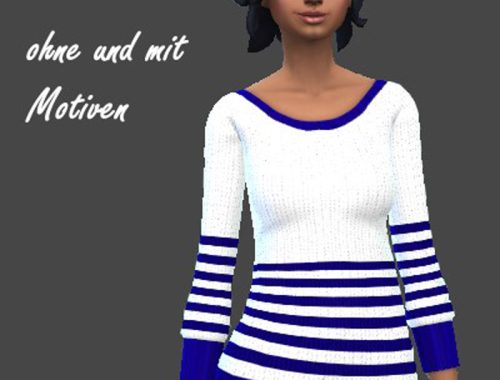 Knitted navy dress
