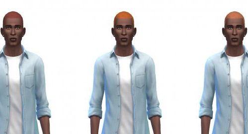 Buzz cut hair AM 12 recolors